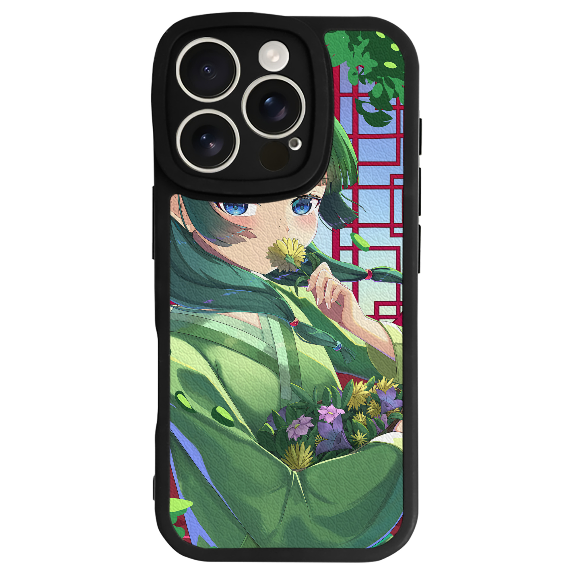 （画像用） 薬屋のひとりごと The Apothecary Diaries 【iPhone 16シリーズ対応】シリコンスマホケース（レザー調） 材質：シリコン